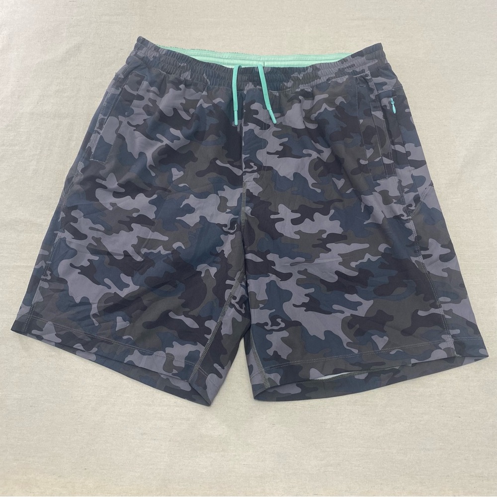 Birddogs Boom for your Boomstick Shorts Men’s 2XL XXL Classic Gray Blue Camo